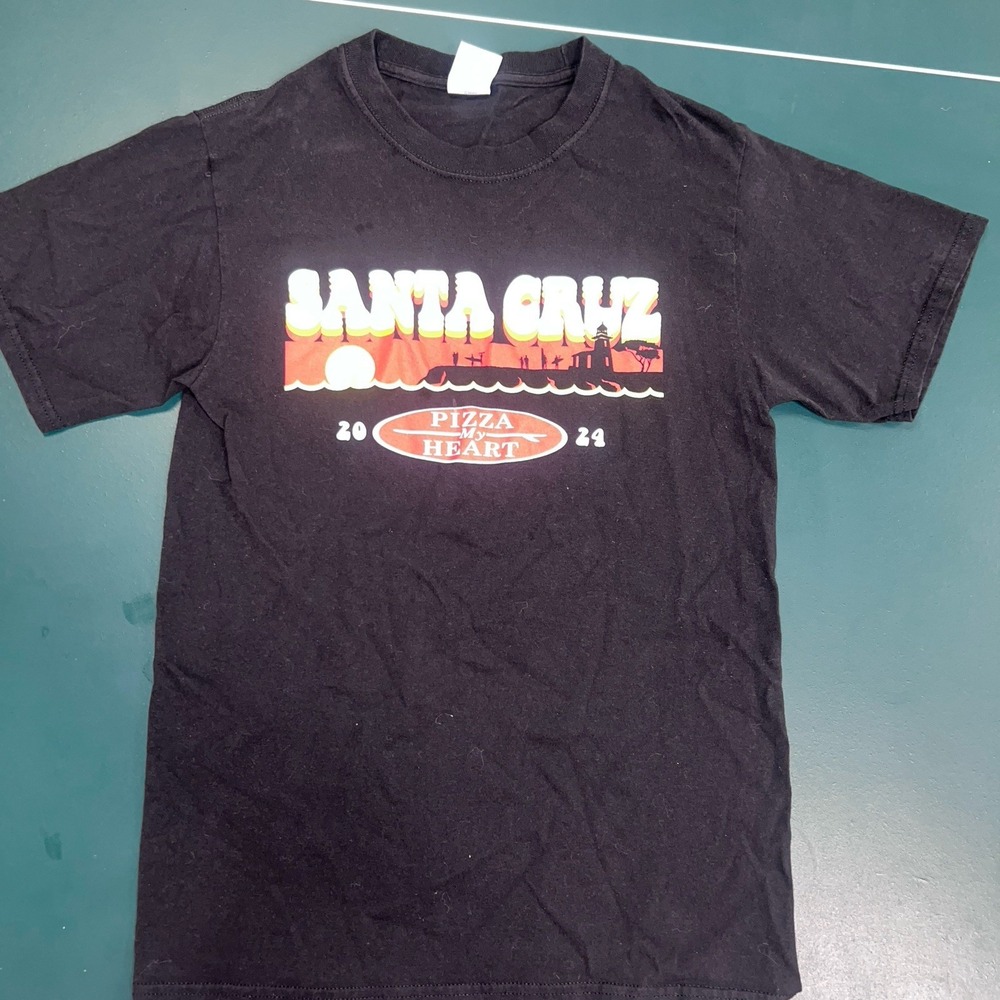 Pizza My Heart Shirt 2024 Small Santa Cruz California Beach Skate NorCal Graphic